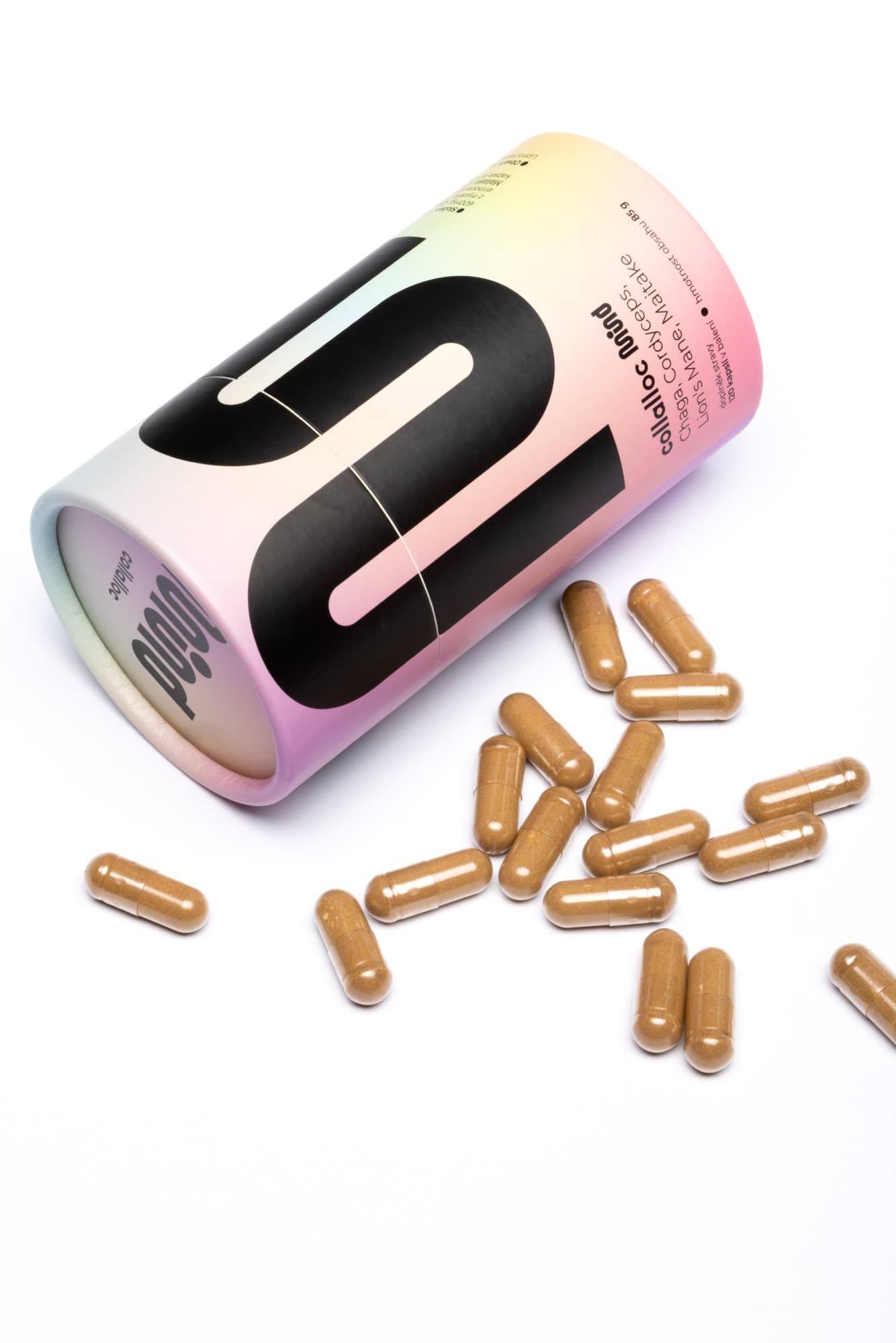 collalloc MIND, vertical close-up of the capsule tube