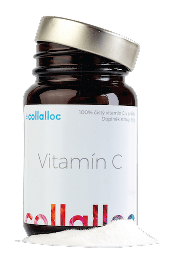 collalloc Vitamin C, jar of 100% pure ascorbate